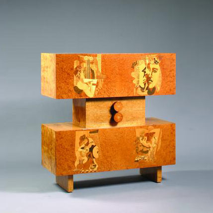 Marquetry cabinet