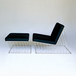 Wired Italic Lounge Chair & Ottoman | Armchairs | Phase Design