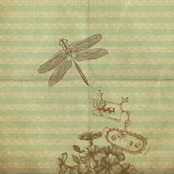 Bye Bye Dragonfly | Wall art / Murals | Inkiostro Bianco