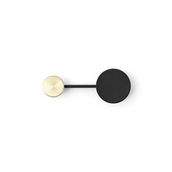Afteroom Coat Hanger | Small Black Brass | Hook rails | Audo Copenhagen