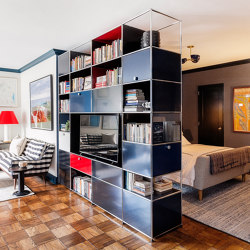 USM Haller Storage | Steel Blue | Shelving | USM