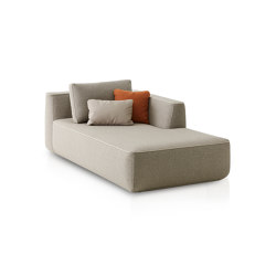 Plump Right chaise longue module | Modular seating elements | Expormim