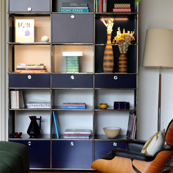 USM Haller E Shelf | Steel Blue | Shelving | USM