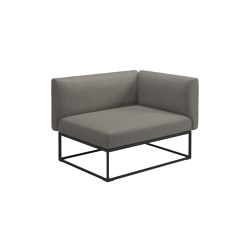 Maya Right End Unit Meteor Dot Nimbus | Armchairs | Gloster Furniture GmbH