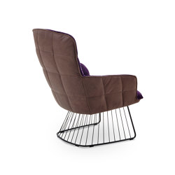 Marla | Easy Chair High with harp frame | Armchairs | FREIFRAU MANUFAKTUR