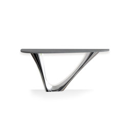 G-Console Mono Inox Steel Base With Concrete Top | Contract tables | Zieta