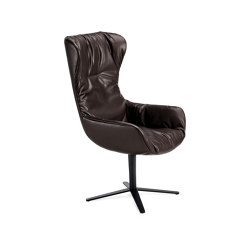 Leya | Executive Armchair with x-base frame | Chairs | FREIFRAU MANUFAKTUR