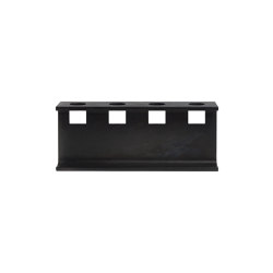Tete | Candlestick 4, black-lacquered | Dining-table accessories | Magazin®