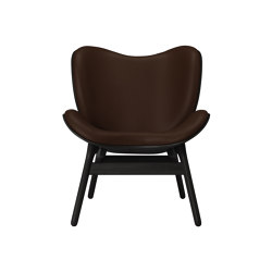A Conversation Piece | low chair, dark oak, sugar brown | Poltrone | UMAGE
